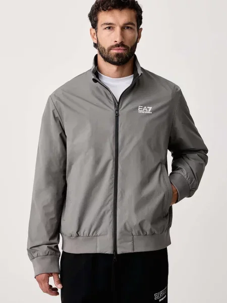 Emporio Armani geacă de tranziție pentru bărbați gri