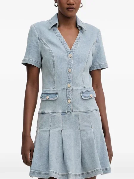 Rochie din denim Morgan albastru