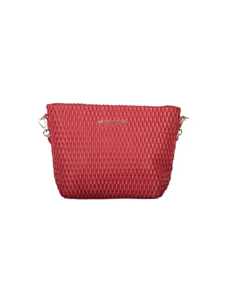 Lniana torebka crossbody Valentino By Mario Valentino czerwona