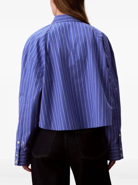Koszula Calvin Klein Jeans w paski niebieska