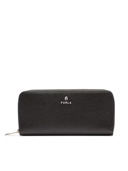 Furla Bőr pénztárca Furla Camelia fekete