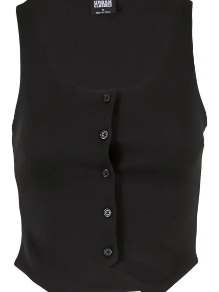 Urban Classics Vestă de costum negru