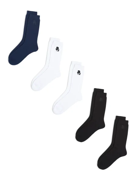 Karl Lagerfeld Čarape mornarsko plava / crna bijela