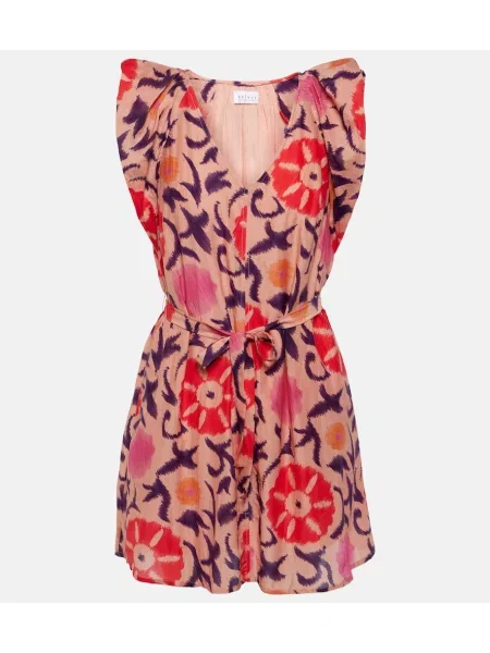 Hodvábne šaty Velvet s potlačou