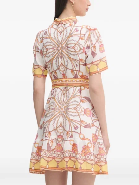 Rochie mini Hale Bob cu imagine alb