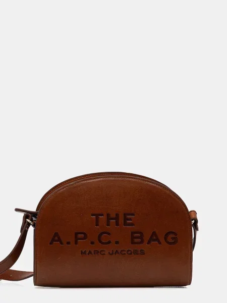 A.P.C. torebka skórzana A.P.C. x MARC JACOBS brązowy