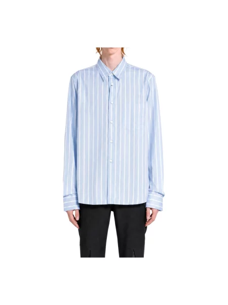 Koszula Comme Des Garcons w paski niebieska