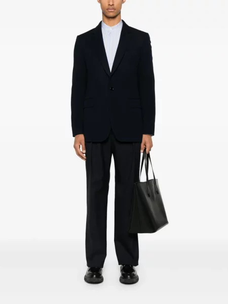 Sacou Fursac cu model herringbone albastru
