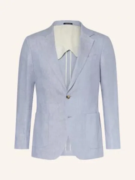 Reiss Lněné Sako Atlantic Extra Úzký Střih tmavě modrá