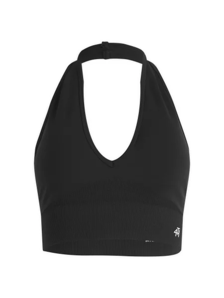Biustonosz 4th & Reckless z dekoltem halter czarny