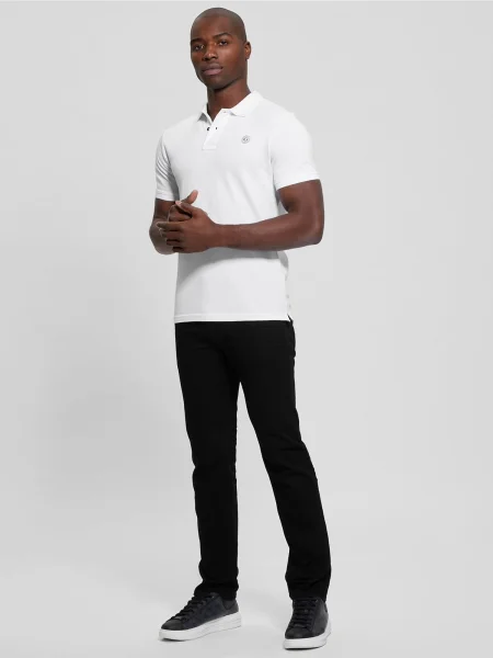 GUESS Tricou negru alb