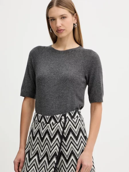 Вовняна футболка MM YEN сірий