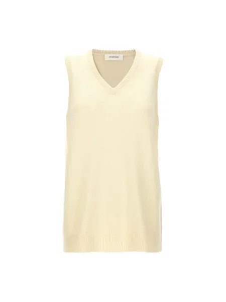 Sweter Sportmax wełniany żółty