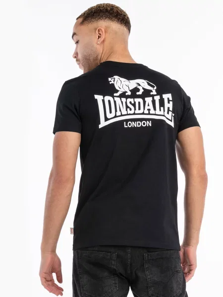 Lonsdale Whiteness Футболка чорний