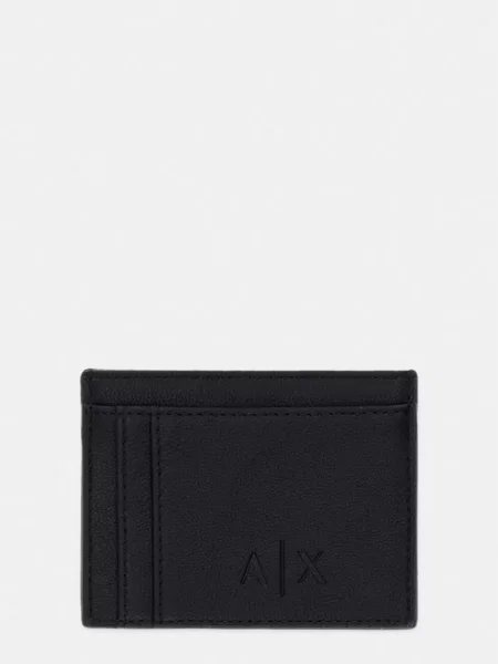 Armani Exchange etui na karty czarny