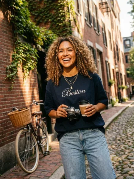 Футболка з написом темно-синій синя