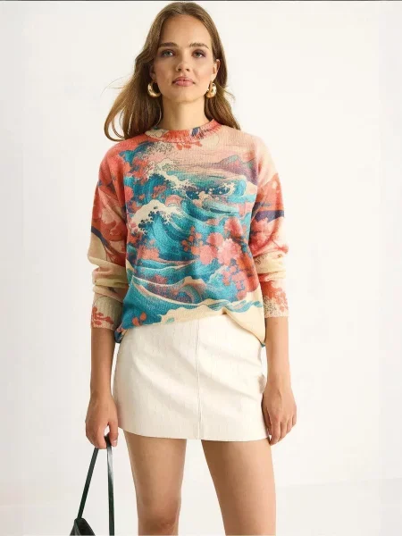 Bianco Lucci Pulover Pullover mešane barve