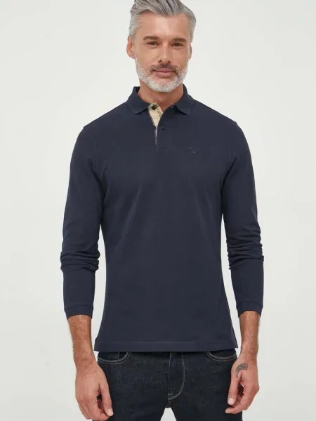 Tricou cu mânecă lungă Barbour albastru