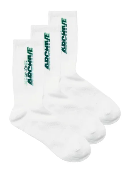 JACK & JONES Nogavice JACBRAT zelena / limeta bela