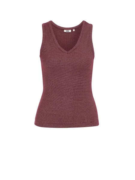 WE Fashion Top burgundi vörös