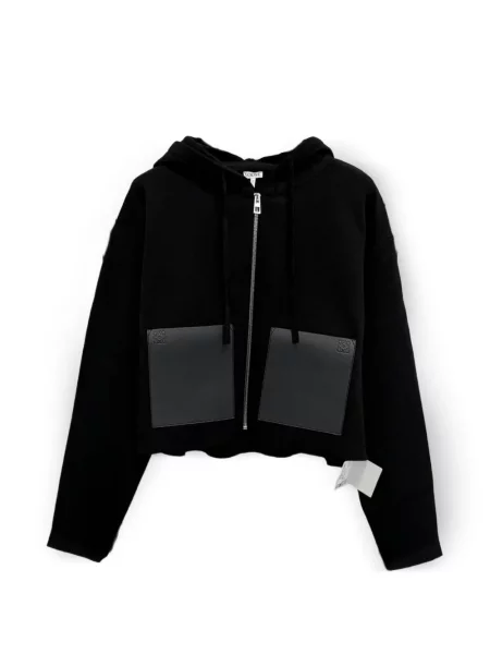 Hanorac cu glugă Loewe de lână negru