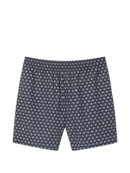 Pantaloni scurți Lacoste cu imagine tenis albastru