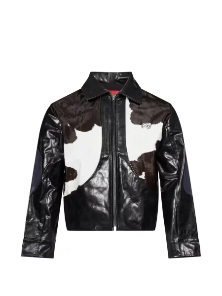 Geanta de piele Kidsuper cu imagine negru