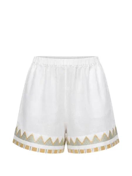 Pantaloni scurți Greek Archaic Kori alb