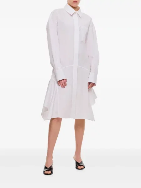 Rochie tip cămașă Stella Mccartney de costum alb