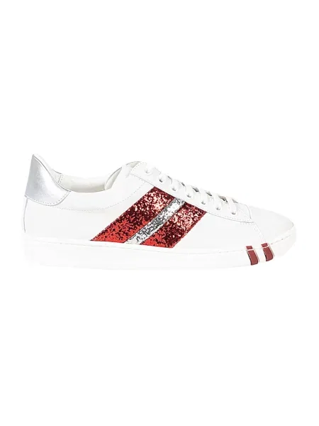 Sneakersy Bally skórzane białe