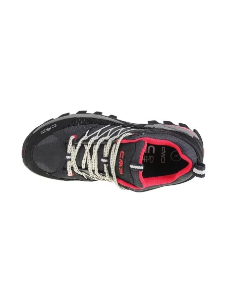 Trekové boty CMP Rigel Low Wp antracite/off white modré