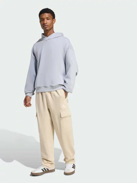 Переработанный худи Adidas серое