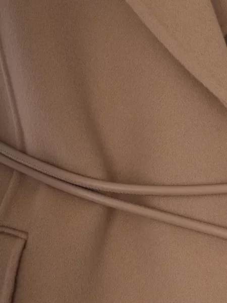 Cu centură vestă Sportmax fără mâneci maro