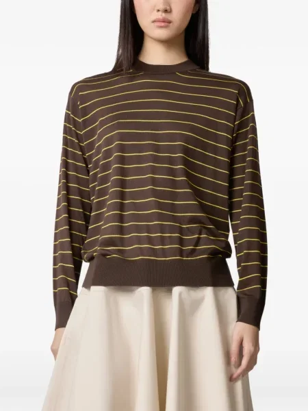 Pulover Tod's cu dungi lung maro