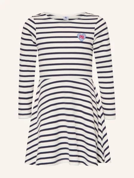 Petit Bateau Šaty / červená / tmavě modrá bílá