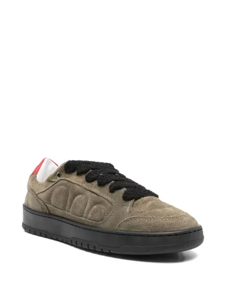 Sneakerși Santha din piele de căprioară maro