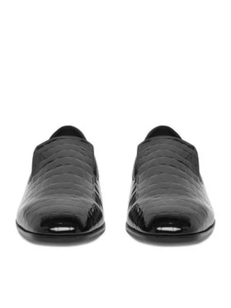 GINO ROSSI Loaferke črna