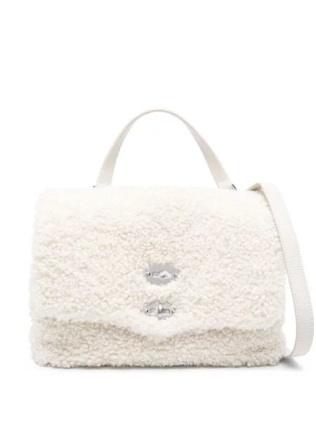 Geantă shopper Zanellato alb