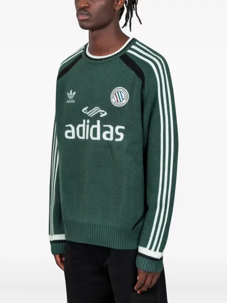Sneakerși Adidas Copa cu dungi din piele negru