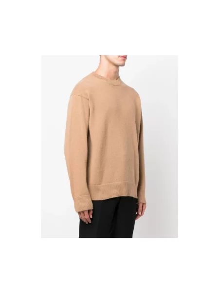 Sweter Laneus brązowy
