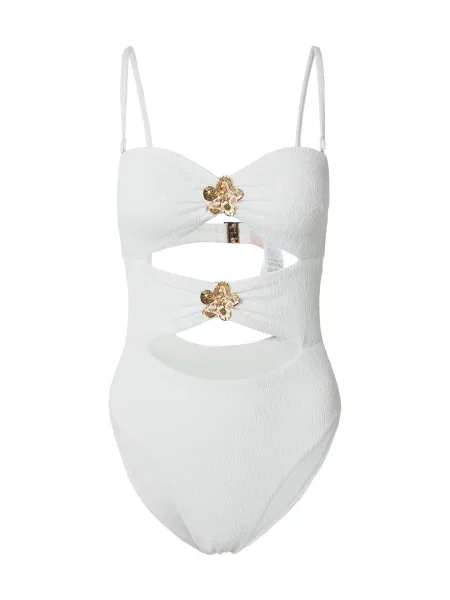 Hunkemöller Jednodielne plavky biela