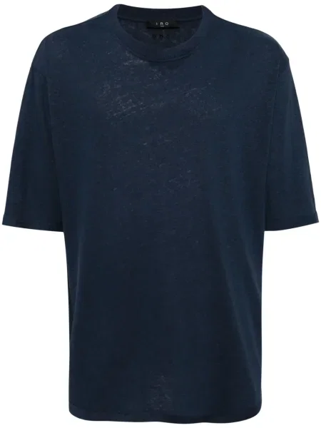 Tricou Iro din jerseu albastru