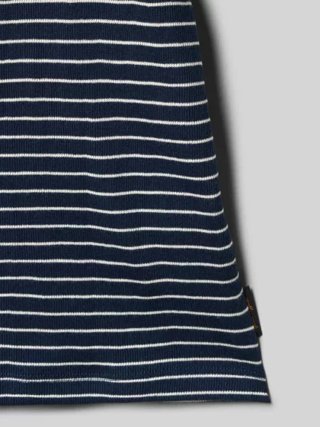 T-shirt w optyce dzianiny krój regular fit model Edover' Jack & Jones granatowa