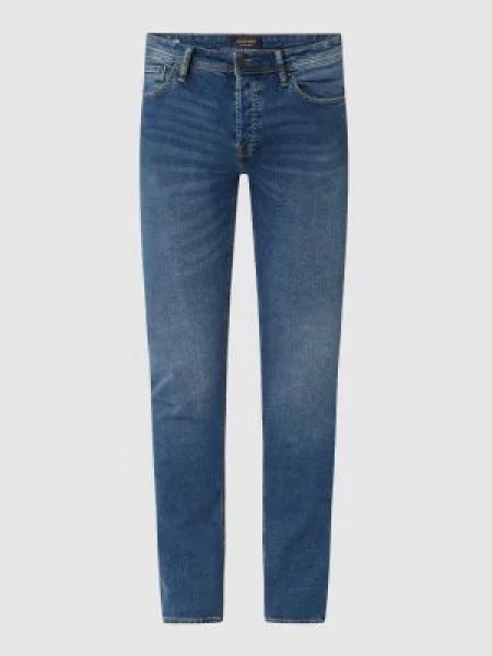 Jeansy o kroju slim fit z dodatkiem streczu model ‘Glenn’ Jack & Jones