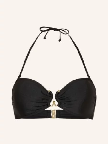 Mrs & Hugs Bandeau Bikiny Top černá