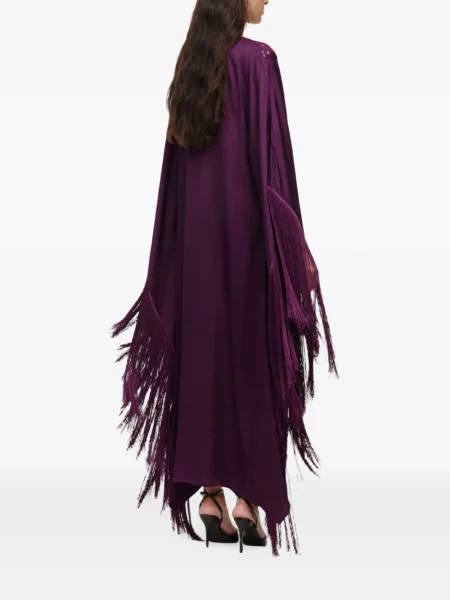 Rochie Self-portrait cu franjuri violet