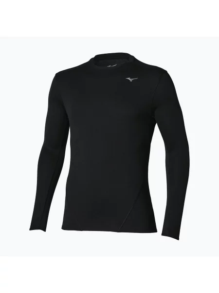 Lung tricou cu mânecă lungă Mizuno cu mâneci lungi alergare negru