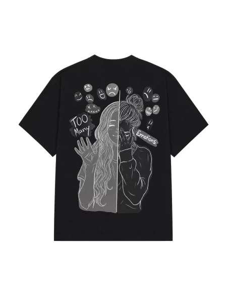 JustDepressed Clothing Póló Borderline heavy T-Shirt fekete