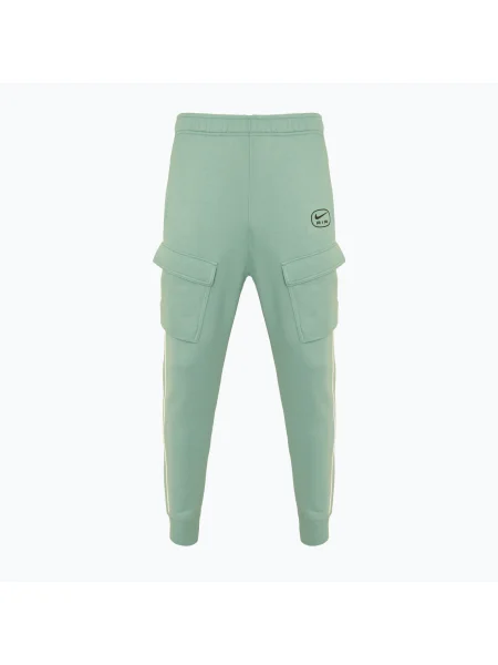 Pantaloni pentru bărbați Nike Air Fleece Cargo denim turqoise/black negru