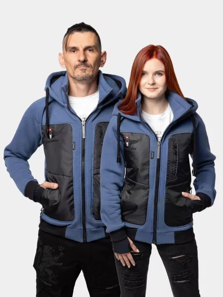 Кофта Авіація Галичини джинс бавовна/поліестер